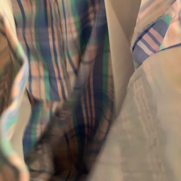 Vineyard Vines plaid breaker shorts Pastel plaid cotton poplin size 18 worn once - Picture 6 of 13